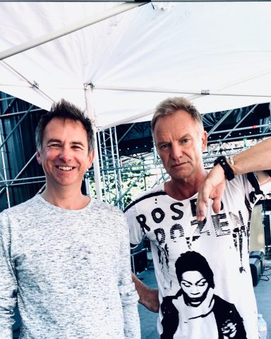 Marc Johnson and Sting photo by Danny Quatrochi
